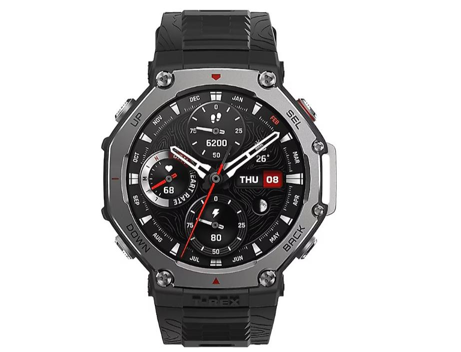 Amazfit T-Rex 3 Akıllı Saat Siyah (OUTLET) (12 AY EVOFONE GARANTİLİ)