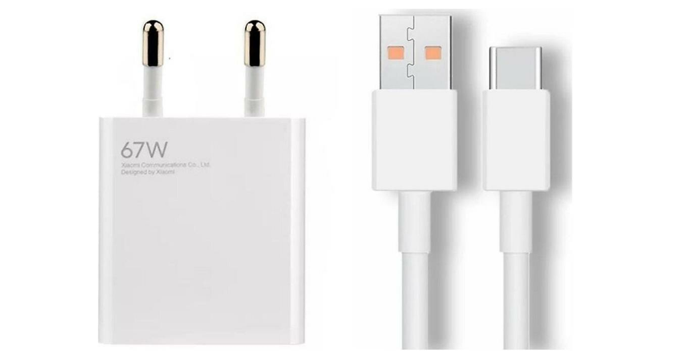 Xiaomi Mi 67W Hızlı Şarj Adaptörü + Şarj Kablosu Beyaz (OUTLET) (12 AY EVOFONE GARANTİLİ)