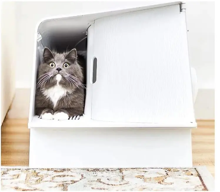 Petkit Beyaz Ev Kedi Tuvaleti (OUTLET) (12 AY EVOFONE GARANTİLİ)